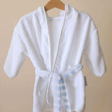Robe em Algodão Orgânico Branco e Leão