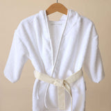 Robe em Algodão Orgânico Branco e Little Dots