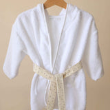 Robe em Algodão Orgânico Branco e Natural