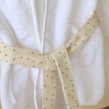 Robe em Algodão Orgânico Branco e Natural