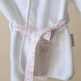 Robe em Algodão Orgânico Branco e Primavera