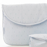Saco Primeira Roupa em Algodão Orgânico Little Dots Blue