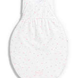 Saco de Dormir de Inverno em Algodão Orgânico Estrelas Rosa