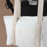 Bolsa Organizadora para Cochecito de Algodón Orgánico Soft Sky