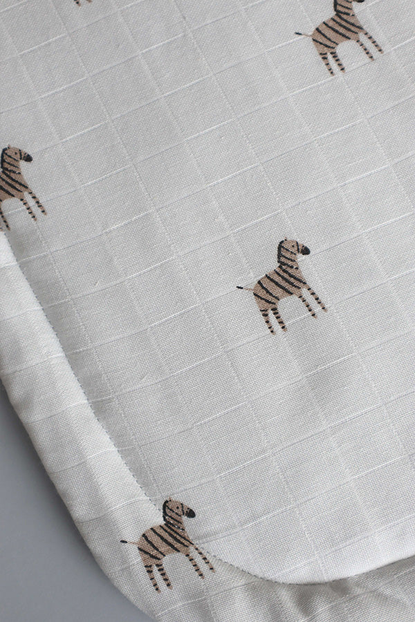 Topponcciono em Algodão Orgânico Zebra