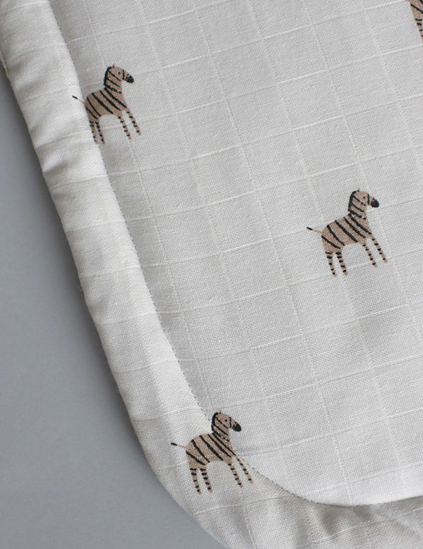 Topponcciono em Algodão Orgânico Zebra