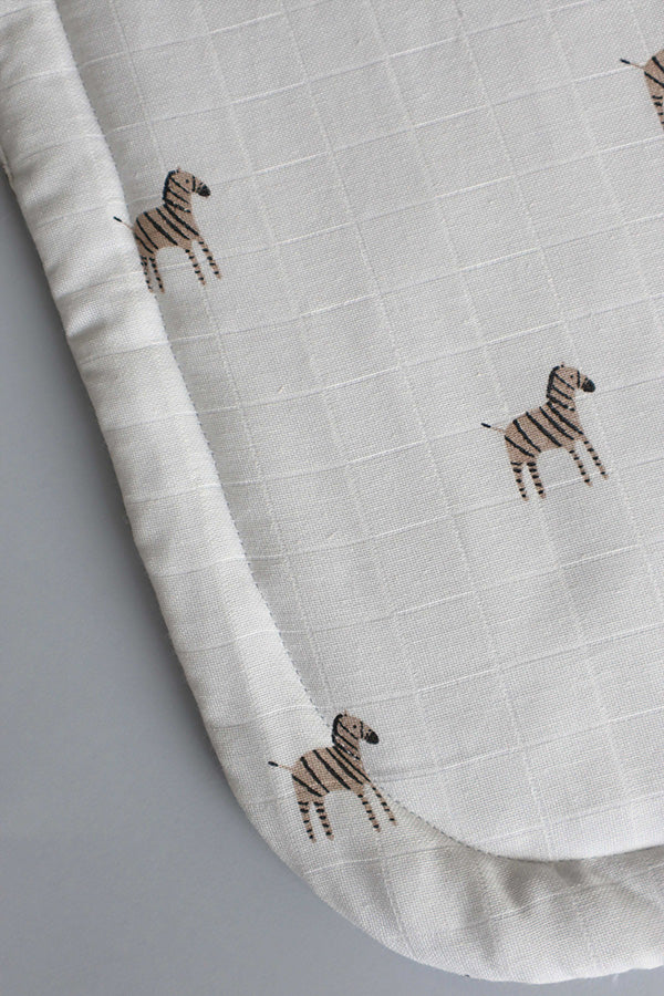 Topponcciono em Algodão Orgânico Zebra