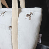Zebra Organic Cotton Pram Organiser Bag
