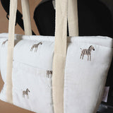 Zebra Organic Cotton Pram Organiser Bag